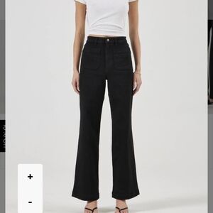 ROLLA'S Black High-Rise Flare Jeans